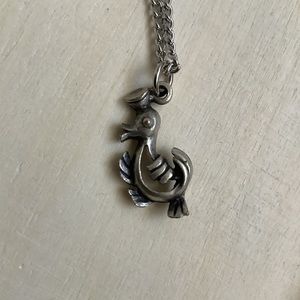 New pewter duck necklace